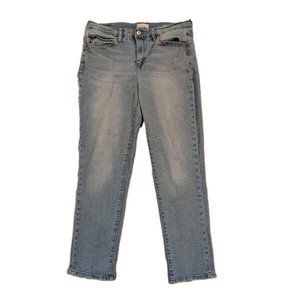 Nicole Miller New York Nolita Boyfriend Jeans Size 8 (30x27) Light Wash - Picture 1 of 9